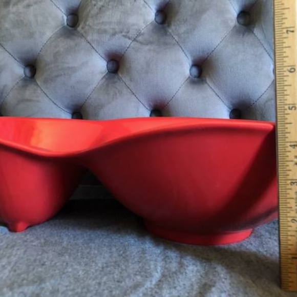 Caliente Ceramic Red Chip & Dip Bowl - Picture 4 of 9